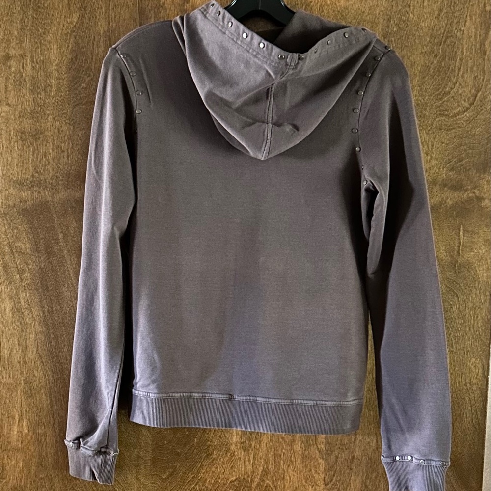 Vertigo Paris Brown Studded and Embroidered Top with Hoodie, Size M - Picture 11 of 16